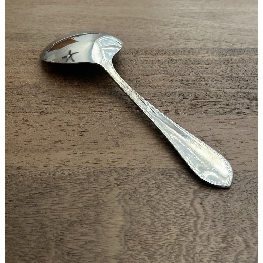 Reed & Barton Englefield Large Casserole Serving Spoon Stainless Glossy 8.75" - Picture 4 of 6